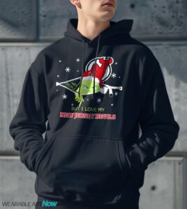 The Grinch I Hate People But I Love New Jersey Devils Christmas T-shirt - Men Black Hoodie