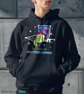 The Grinch I Hate People But I Love New York Rangers Christmas T-shirt - Men Black Hoodie