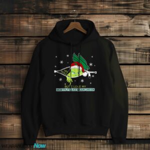 The Grinch I Hate People But I Love North Texas Mean Green Christmas T-shirt - Black Hoodie