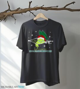 The Grinch I Hate People But I Love North Texas Mean Green Christmas T-shirt - Black T-Shirt