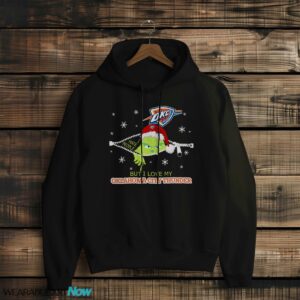 The Grinch I Hate People But I Love Oklahoma City Thunder Christmas T-shirt - Black Hoodie