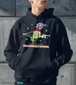 The Grinch I Hate People But I Love Oklahoma City Thunder Christmas T-shirt - Men Black Hoodie