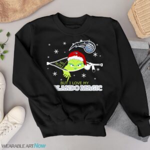 The Grinch I Hate People But I Love Orlando Magic Christmas T-shirt - Black Sweatshirt