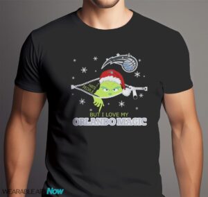 The Grinch I Hate People But I Love Orlando Magic Christmas T-shirt - Men Black T-Shirt