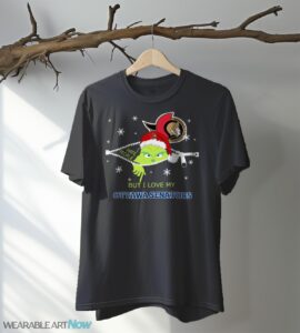 The Grinch I Hate People But I Love Ottawa Senators Christmas T-shirt - Black T-Shirt