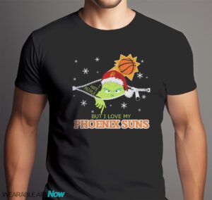 The Grinch I Hate People But I Love Phoenix Suns Christmas T-shirt - Men Black T-Shirt