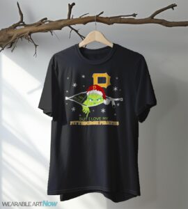 The Grinch I Hate People But I Love Pittsburgh Pirates Christmas T-shirt Product Photo 5