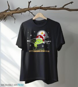 The Grinch I Hate People But I Love Pittsburgh Steelers Christmas T-shirt Product Photo 5