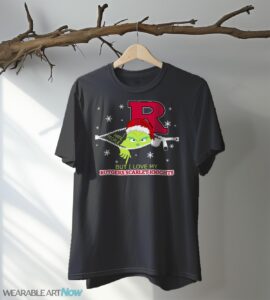 The Grinch I Hate People But I Love Rutgers Scarlet Knights Christmas T-shirt - Black T-Shirt