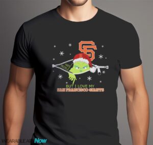 The Grinch I Hate People But I Love San Francisco Giants Christmas T-shirt Product Photo 6