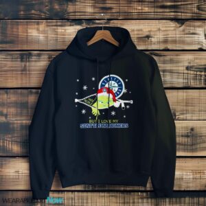 The Grinch I Hate People But I Love Seattle Mariners Christmas T-shirt Product Photo 3