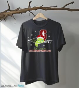 The Grinch I Hate People But I Love Stanford Cardinal Christmas T-shirt - Black T-Shirt