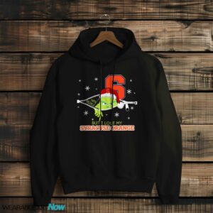 The Grinch I Hate People But I Love Syracuse Orange Christmas T-shirt - Black Hoodie