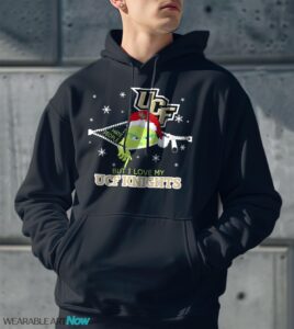 The Grinch I Hate People But I Love UCF Knights Christmas T-shirt - Men Black Hoodie