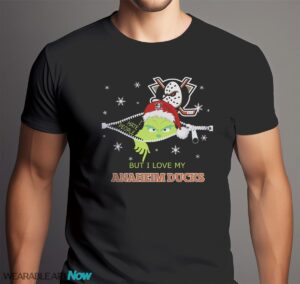 The Grinch I Hate People But I Love Utah Hockey Club Christmas T-shirt - Men Black T-Shirt