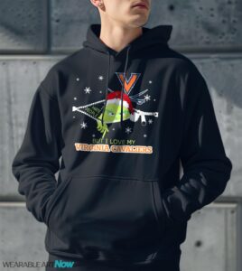 The Grinch I Hate People But I Love Virginia Cavaliers Christmas T-shirt - Men Black Hoodie