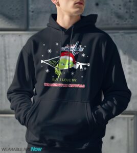 The Grinch I Hate People But I Love Washington Capitals Christmas T-shirt - Men Black Hoodie