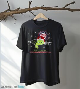 The Grinch I Hate People But I Love Washington Nationals Christmas T-shirt Product Photo 5