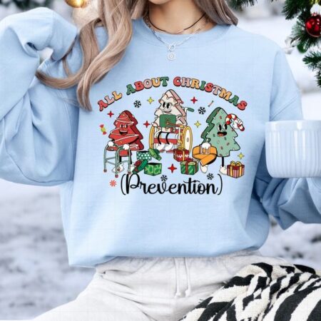 All About Christmas Prevention Christmas Shirt Product Photo 1