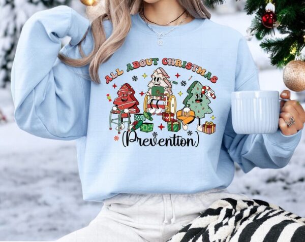 All About Christmas Prevention Christmas Shirt Product Photo 1