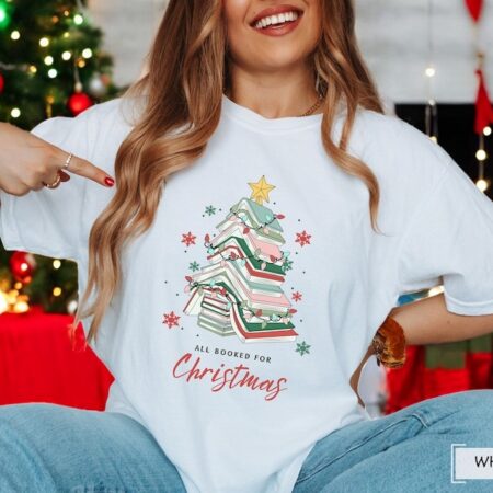 All Booked For Christmas Sweatshirt Product Photo 1