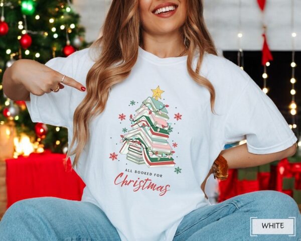 All Booked For Christmas Sweatshirt Product Photo 1