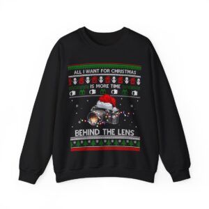 All I Want For Christmas Is More Time Behind The Lens Sweatshirt Product Photo 5