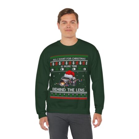 All I Want For Christmas Is More Time Behind The Lens Sweatshirt Product Photo 1