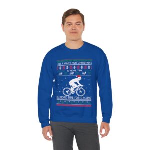 All I Want For Christmas Is More Time For Cycling Sweatshirt Product Photo 3