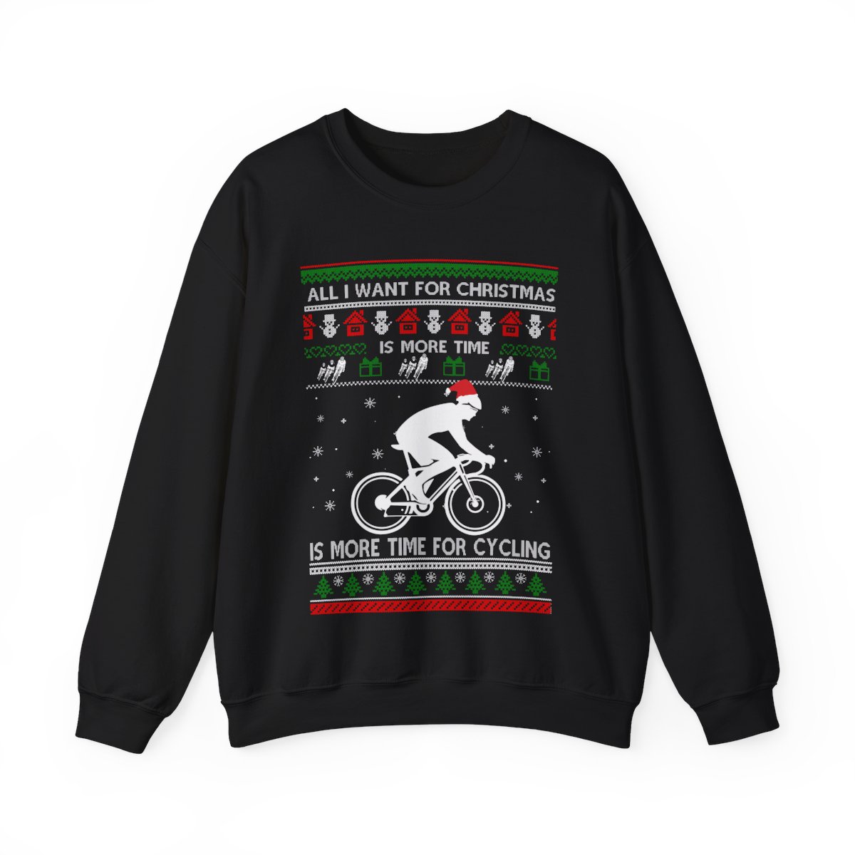 All I Want For Christmas Is More Time For Cycling Sweatshirt Product Photo 5