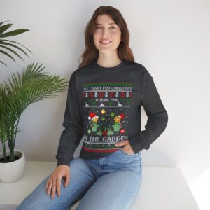 All I Want For Christmas Is More Time In The Garden Sweatshirt Product Photo 2