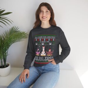 All I Want For Christmas Is More Time To Do Yoga Sweatshirt Product Photo 3