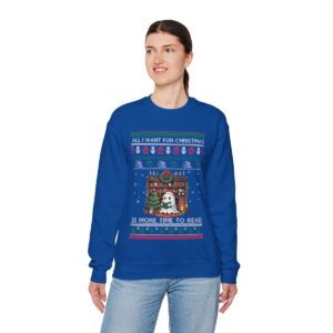 All I Want For Christmas Is More Time To Read Sweatshirt, Love Reading Christmas Shirt Product Photo 3