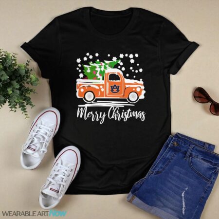 Auburn Tigers Vintage Car Merry Christmas T-Shirt Sweatshirt Hoodie Product Photo 1