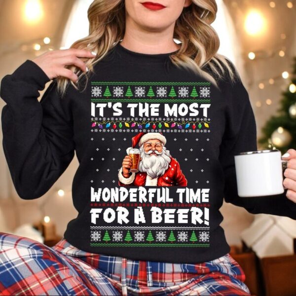 Beer Lover Xmas Christmas Sweatshirt Product Photo 1