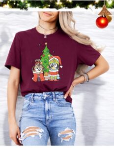 Bluey And Bingo Grinch Holiday Cheer Christmas Sweatshirt Product Photo 3