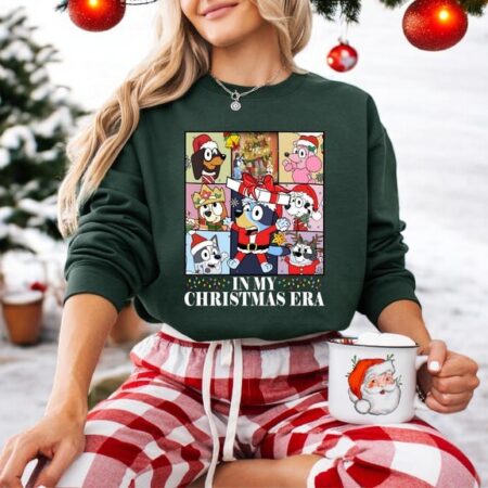 Bluey Christmas In My Christmas Era Sweatshirt Product Photo 1