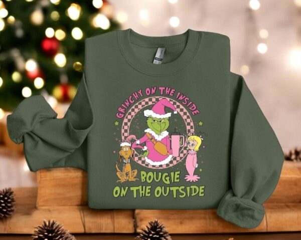 Boojee Grinch Christmas Sweatshirt Product Photo 1