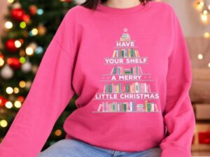 Booktrovert Reading Sweatshirt Funny Christmas Shirt Product Photo 2