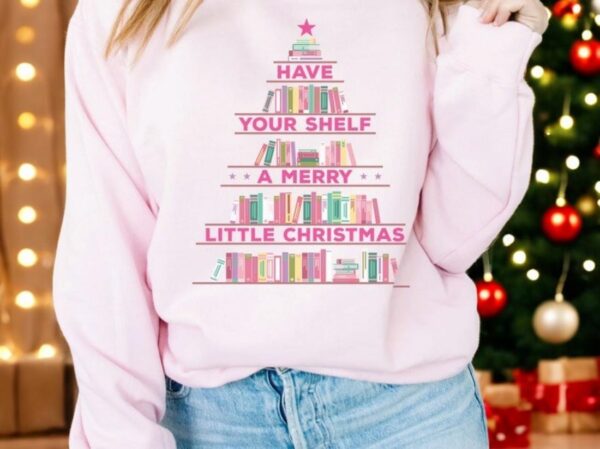 Booktrovert Reading Sweatshirt Funny Christmas Shirt Product Photo 1