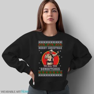 Buford T Justice Merry Christmas To Sumbitches Xl Black T-shirt - Sweatshirt