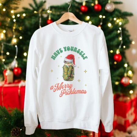 Canned Pickles Christmas Sweatshirt Shirt Product Photo 1