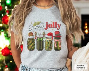 Canned Pickles, Dilt The Season To Be Jolly Christmas Sweatshirt Product Photo 3