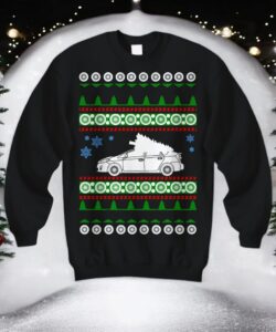 car like Prius Ugly Christmas Sweater jumper Xmas Gift Holiday Christmas sweatshirt Product Photo 4