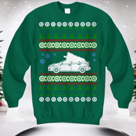 car like Prius Ugly Christmas Sweater jumper Xmas Gift Holiday Christmas sweatshirt Product Photo 1