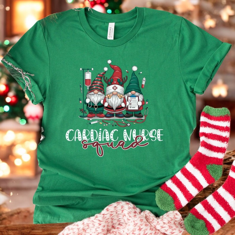 Cardiac Nurse Christmas Shirt Product Photo 2