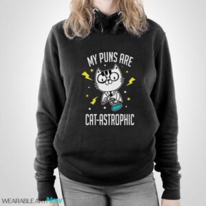 Catastrophic Puns T-Shirt, Cat Pun Shirt - Unisex Pullover Hoodie