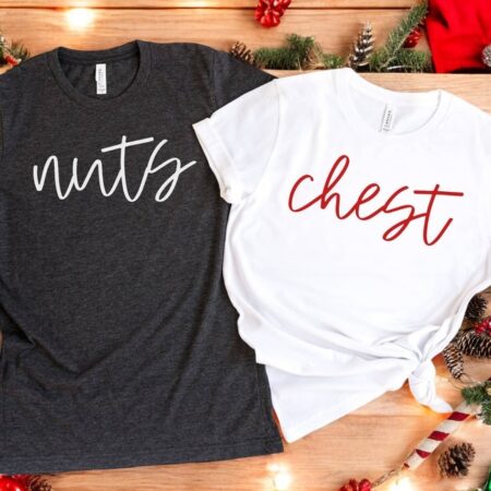 Chest And Nuts Couples Christmas Matching Christmas Couple Shirt Product Photo 1