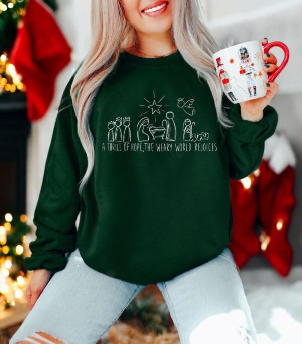 Christian Christmas Sweatshirt Product Photo 1