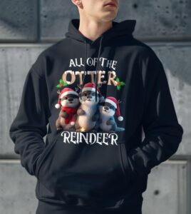 Christmas All of the Otter Reindeer Product Photo 3